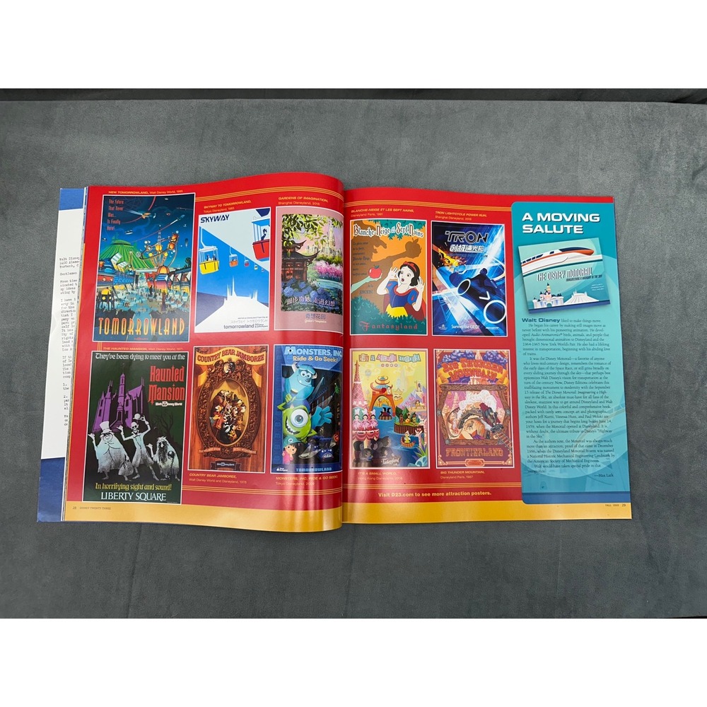 Disney Twenty Three Magazine Fall 2020 D23 65 Years Disney Theme Parks - Picture 5 of 6